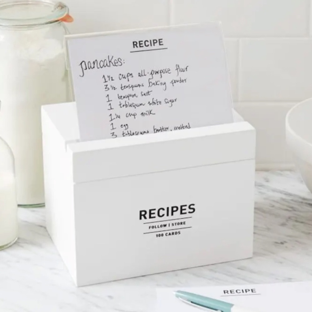 ISO West Elm Utility Stoneware Recipe Box